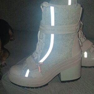 Converse Chuck Taylor All Star High Black Ice Salt Pink Gr 82 Reflective